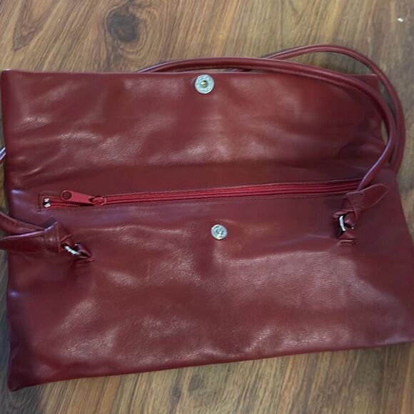 Gianni Chiarini made in Italy red leather small handbag initials b.r - Picture 3 of 6